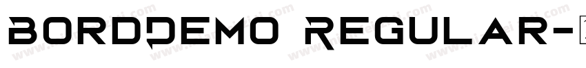 BordDemo Regular字体转换
